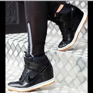 nike wedge high top sneakers